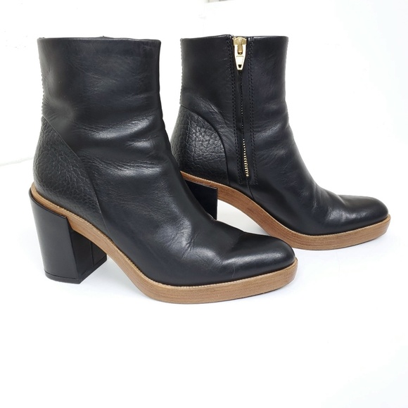 Alexander Wang  croc reptile block ankle boot 35 - Picture 6 of 8